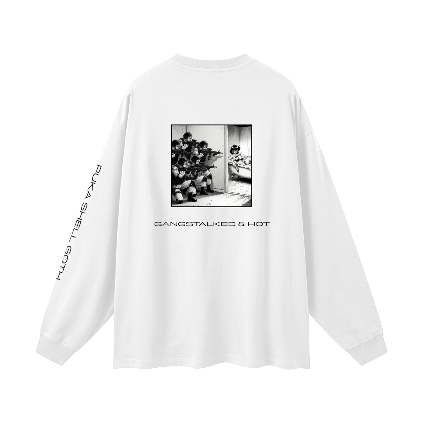 GANGSTLAKED & HOT Oversized Long Sleeve T-Shirt