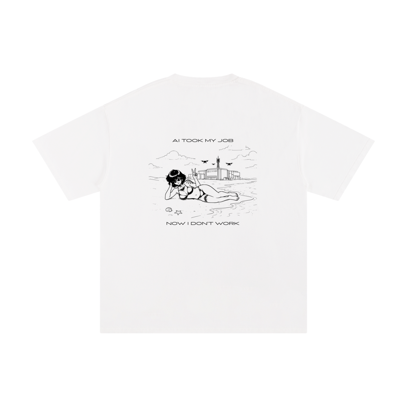 UNEMPLOYED Pure Cotton T-Shirt