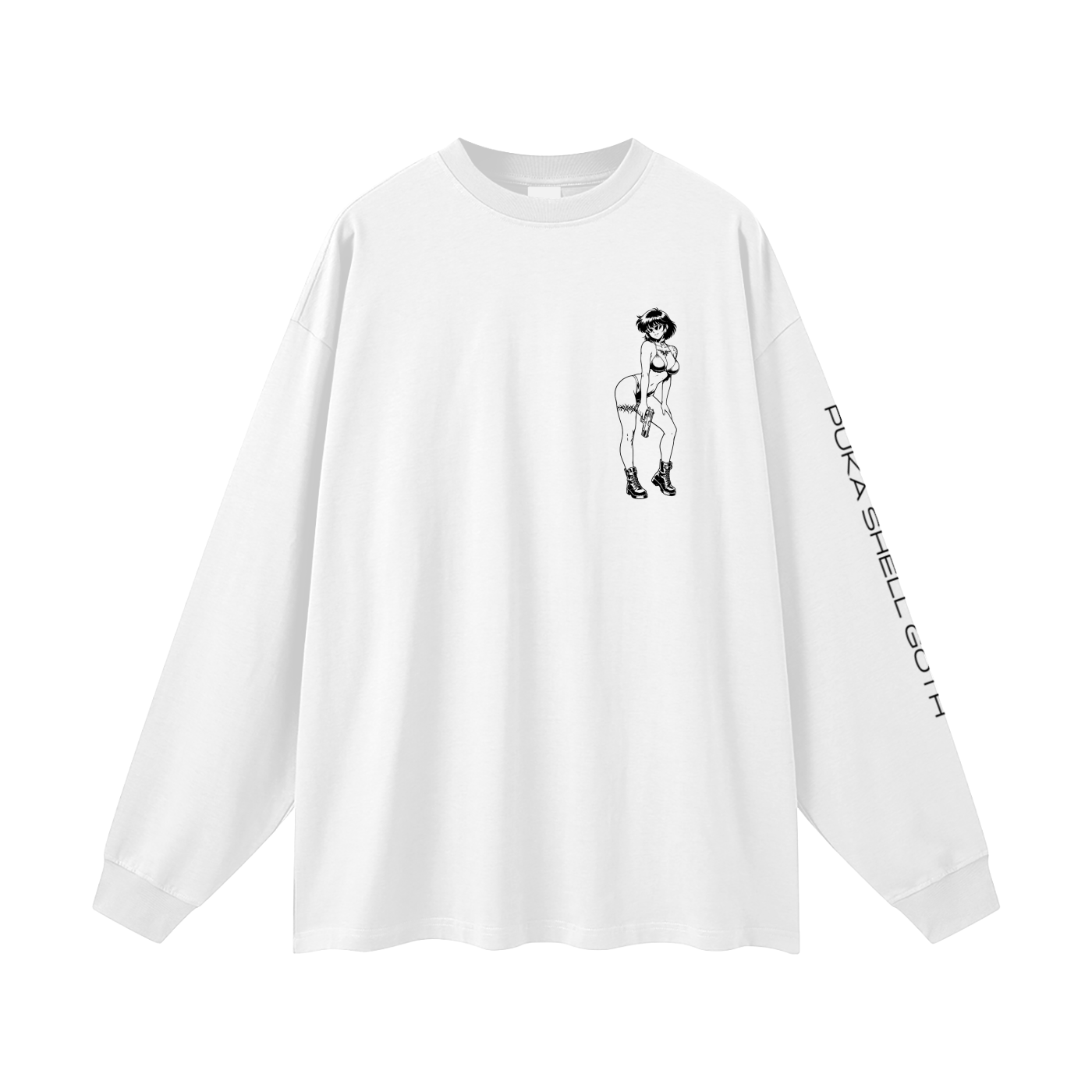 GANGSTLAKED & HOT Oversized Long Sleeve T-Shirt
